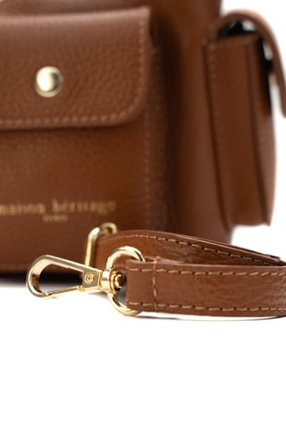Bolso de piel Dolce - Camel