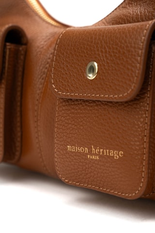 Bolso de piel Dolce - Camel