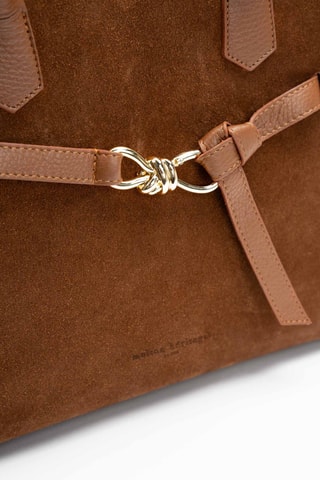 Bolso de piel Moscio - Camel