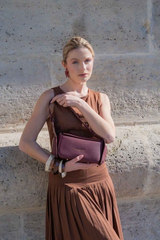 Bolso de piel Prana - Burdeos
