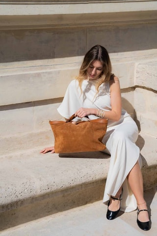 Bolso shopper de piel Casa - Camel