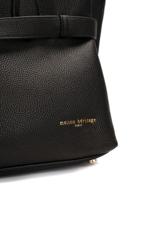 Bolso de piel Sia - Negro
