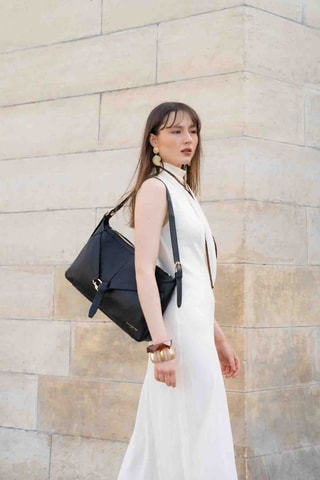 Bolso de piel Sia - Negro