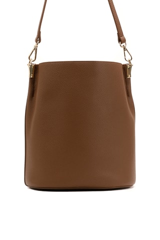 Bolso saco de piel Bruna - Camel