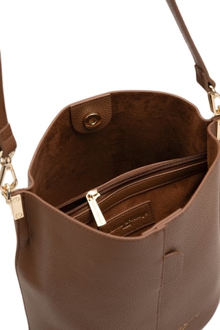 Bolso saco de piel Bruna - Camel