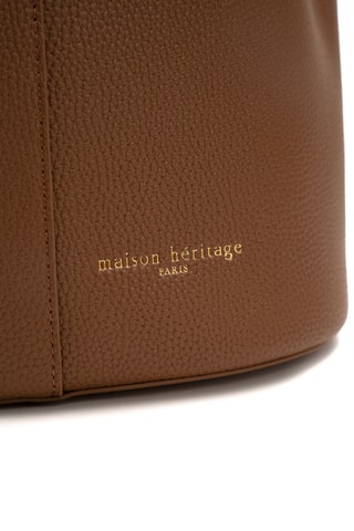 Bolso saco de piel Bruna - Camel