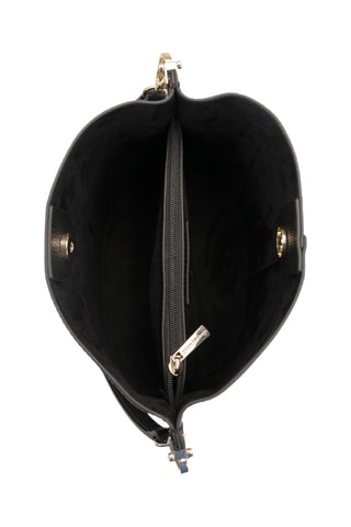 Bolso saco de piel Bruna - Negro