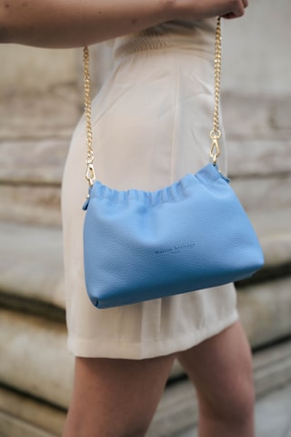 Bandolera de piel Cello - Azul