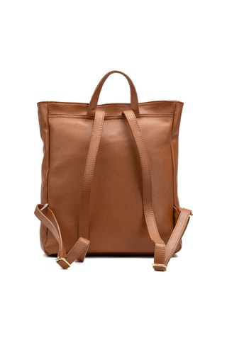Mochila de piel Fiori - Camel