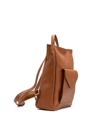 Mochila de piel Fiori - Camel