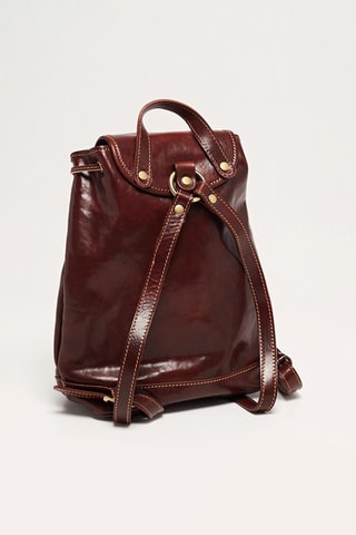 Mochila de piel Eloi - Marrón oscuro