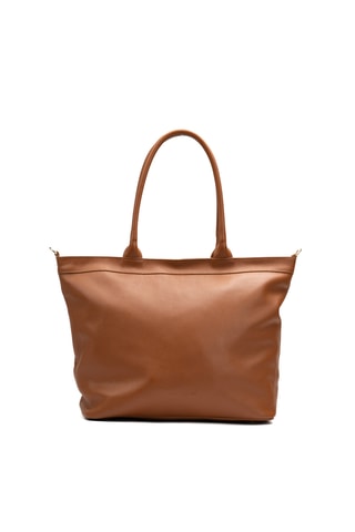 Bolso shopper de piel Biri - Camel