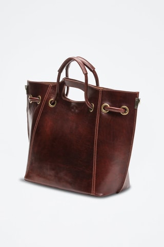 Bolso de piel Prun Vintage - Marrón