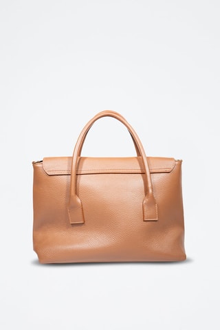 Bolso shopper de piel Elara - Camel