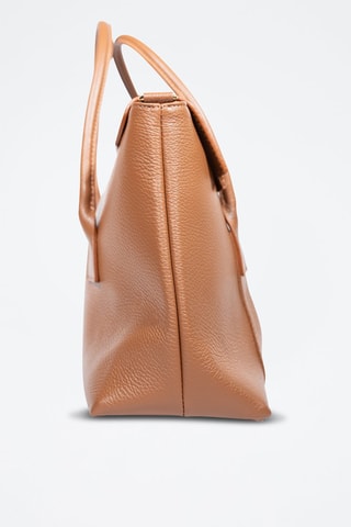 Bolso shopper de piel Elara - Camel