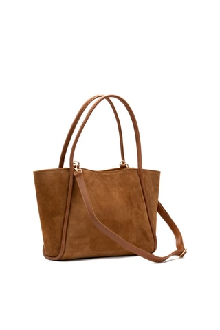 Bolso shopper de piel Rena - Camel