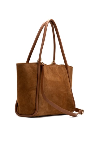 Bolso shopper de piel Rena - Camel