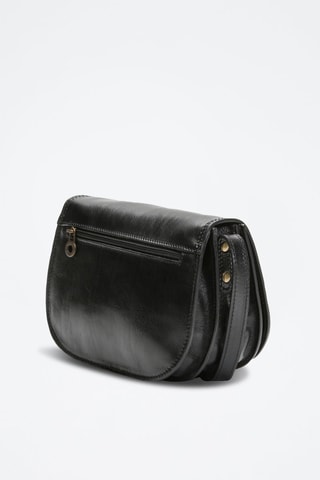 Bandolera de piel Lilly - Negro