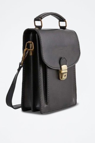 Bandolera de piel Malou - Negro