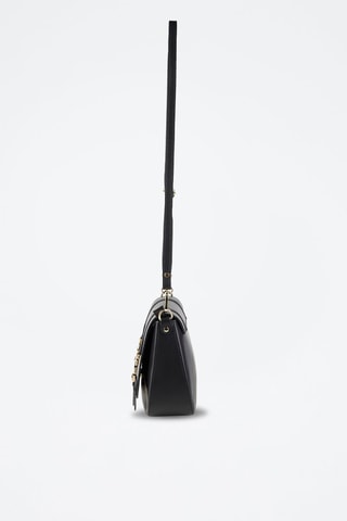 Bandolera de piel Tex - Negro