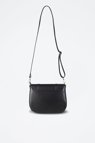 Bandolera de piel Tex - Negro