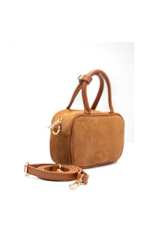 Bolso de piel Alba - Camel