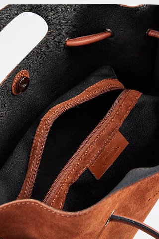 Bolso de piel Prun - Camel