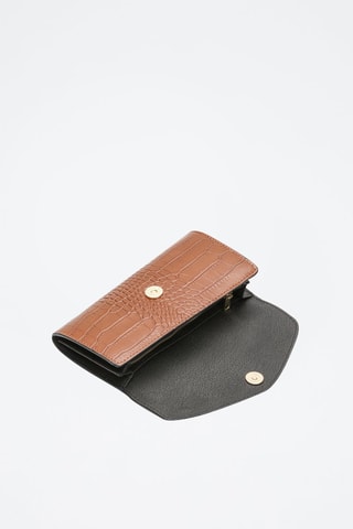 Cartera de piel Barbi - Camel