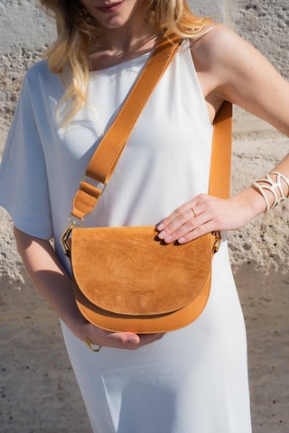 Bandolera de piel Zest - Camel
