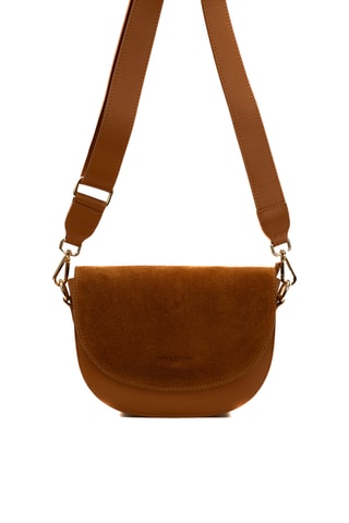 Bandolera de piel Zest - Camel