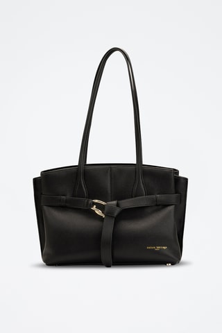 Bolso de piel Aura - Negro