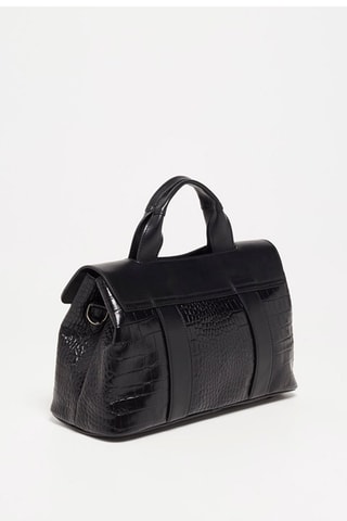 Bolso de piel Geni - Negro