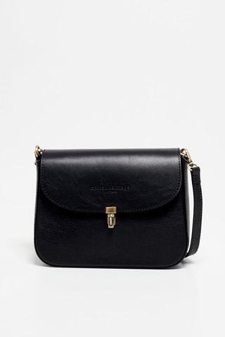 Bandolera de piel Peny - Negro