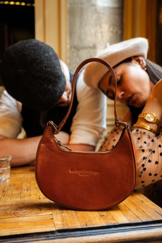 Bolso de piel Orion - Camel