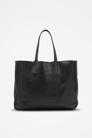 Bolso shopper de piel Diccia - Negro