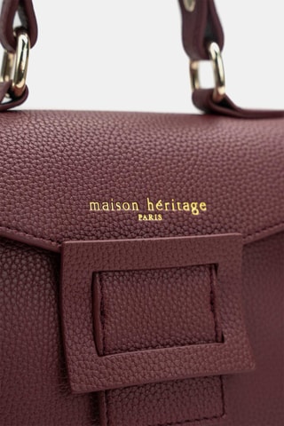 Bolso de piel Mini Votti - Burdeos