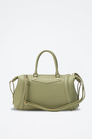 Bolso bowling de piel Speranza - Verde claro