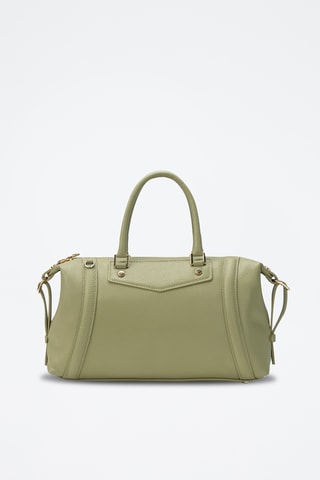 Bolso bowling de piel Speranza - Verde claro