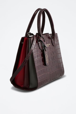 Bolso de piel Trip Croco - Rojo