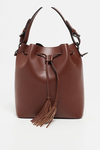 Bolso saco de piel Jila - Marrón