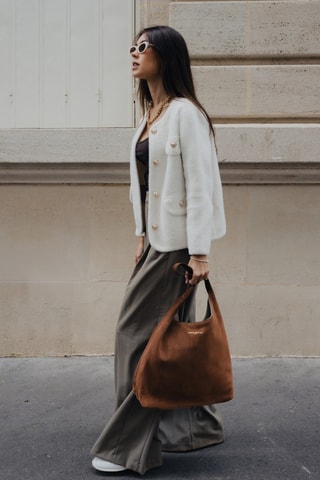 Bolso de piel Kira - Marrón