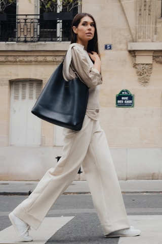 Bolso de piel Kira - Negro