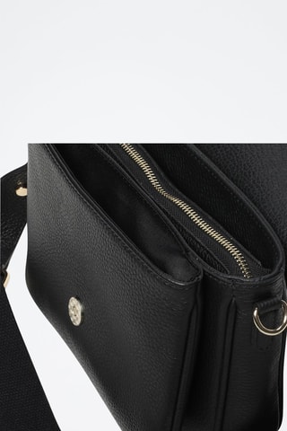 Bandolera de piel Mariam - Negro