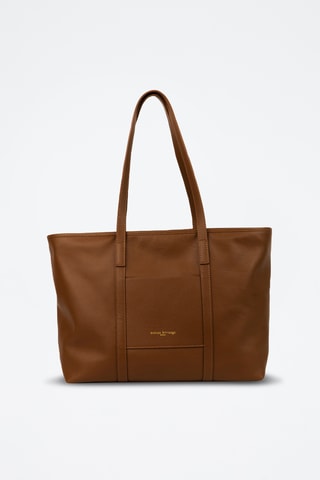Bolso shopper de piel Rise - Camel