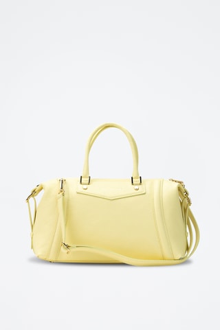 Bolso bowling de piel Speranza - Amarillo