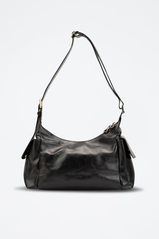 Bolso de piel Sandi - Negro