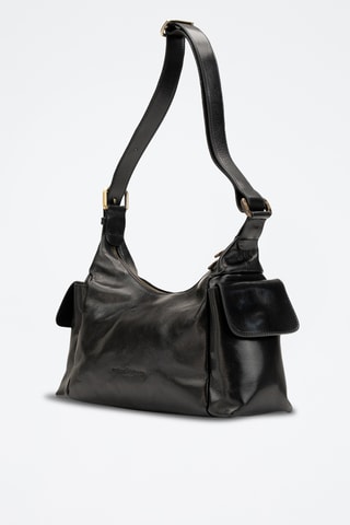 Bolso de piel Sandi - Negro
