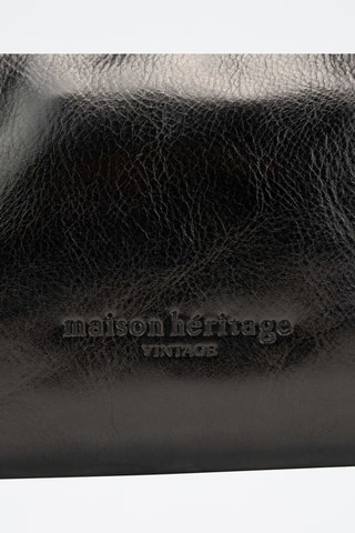 Bolso de piel Sandi - Negro