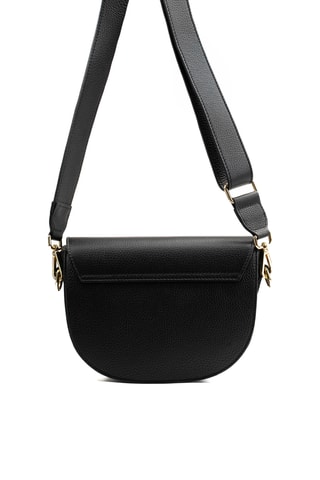 Bandolera de piel Amarone - Negro
