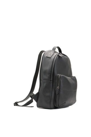 Mochila de piel Sway - Negro